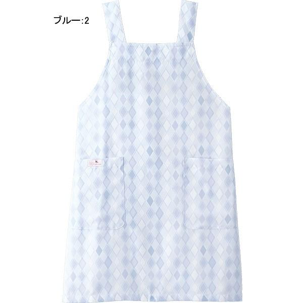 ワコール ナースウエア 予防衣 エプロン HI500 Ｗａアーガイルプリント フォーク