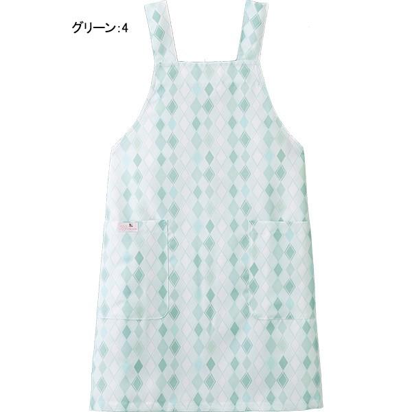 ワコール ナースウエア 予防衣 エプロン HI500 Ｗａアーガイルプリント フォーク