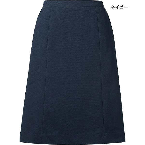 カーシーカシマ 事務服【脇ゴム】長め丈Aラインスカート EAS838