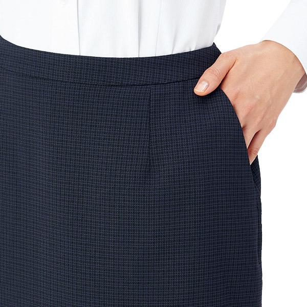 カーシーカシマ 事務服 フレアスカート EAS853 【抗菌】シャドー