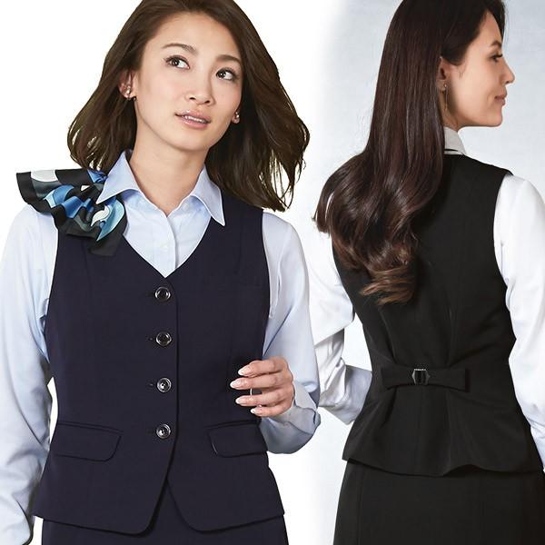 事務服 制服 ENJOY エンジョイ ベスト EAV637 ノルディスツイル カーシーカシマ 大きいサイズ19号 カーシーカシマ 事務服ベスト EAV637 ノルディスツイル エンジョイ
