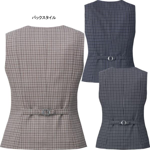 カーシーカシマ 【制菌・防臭】事務服 ベスト EAV825 ニュートラル