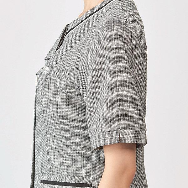 カーシーカシマ 【長め袖】事務服 オーバーブラウス ESA833 エンジョイ