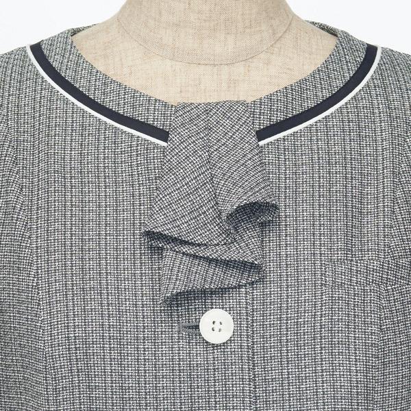 カーシーカシマ 【長め袖】事務服 オーバーブラウス ESA833 エンジョイ