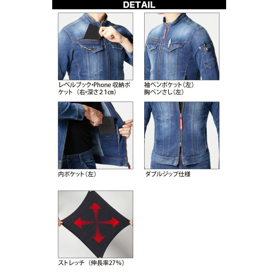BURTLE デニムジャケット コーデュラ デニム 作業服 作業着 BURTLE デニムジャケット コーデュラ デニム 作業服 作業着