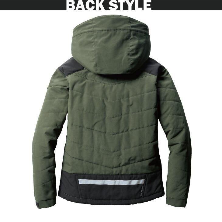 BURTLE（バートル） 防寒着 ジャケット 裏アルミ フード付き 作業服