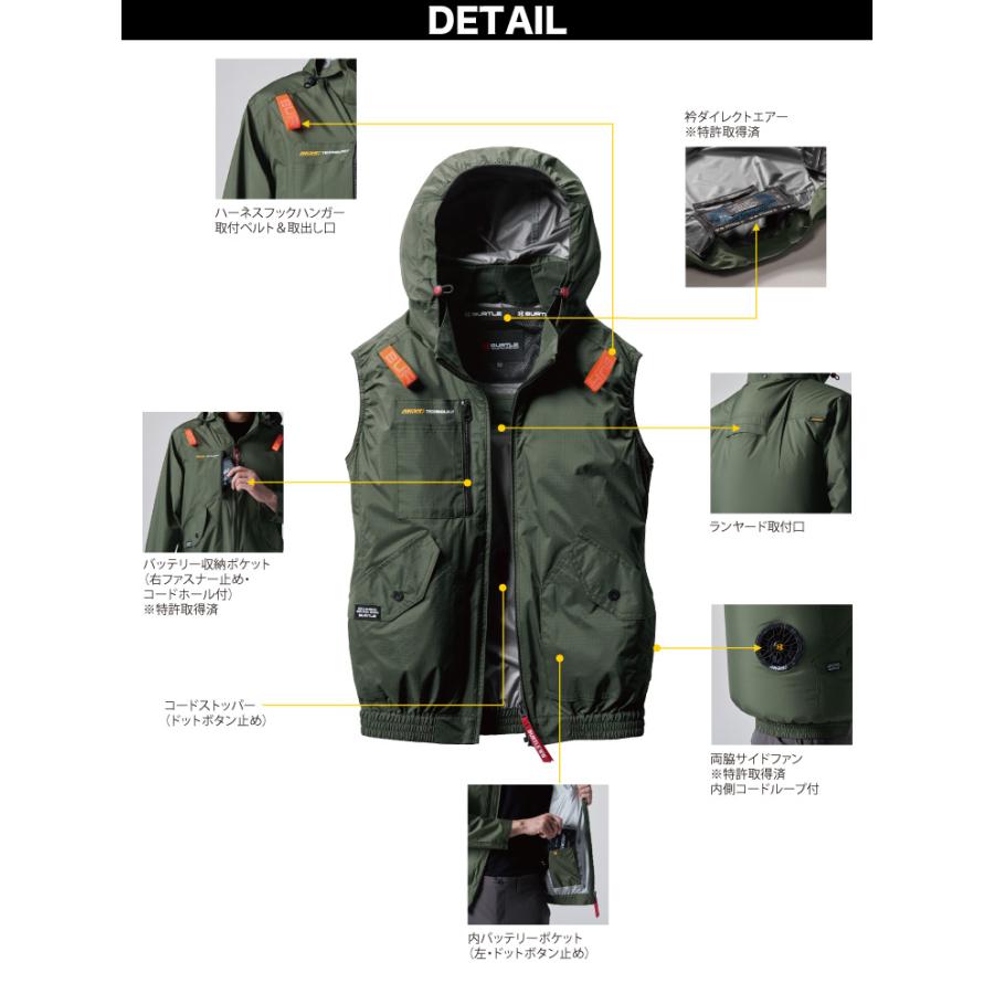 BURTLE（バートル） (サイドファン取付仕様)バートル エアークラフト