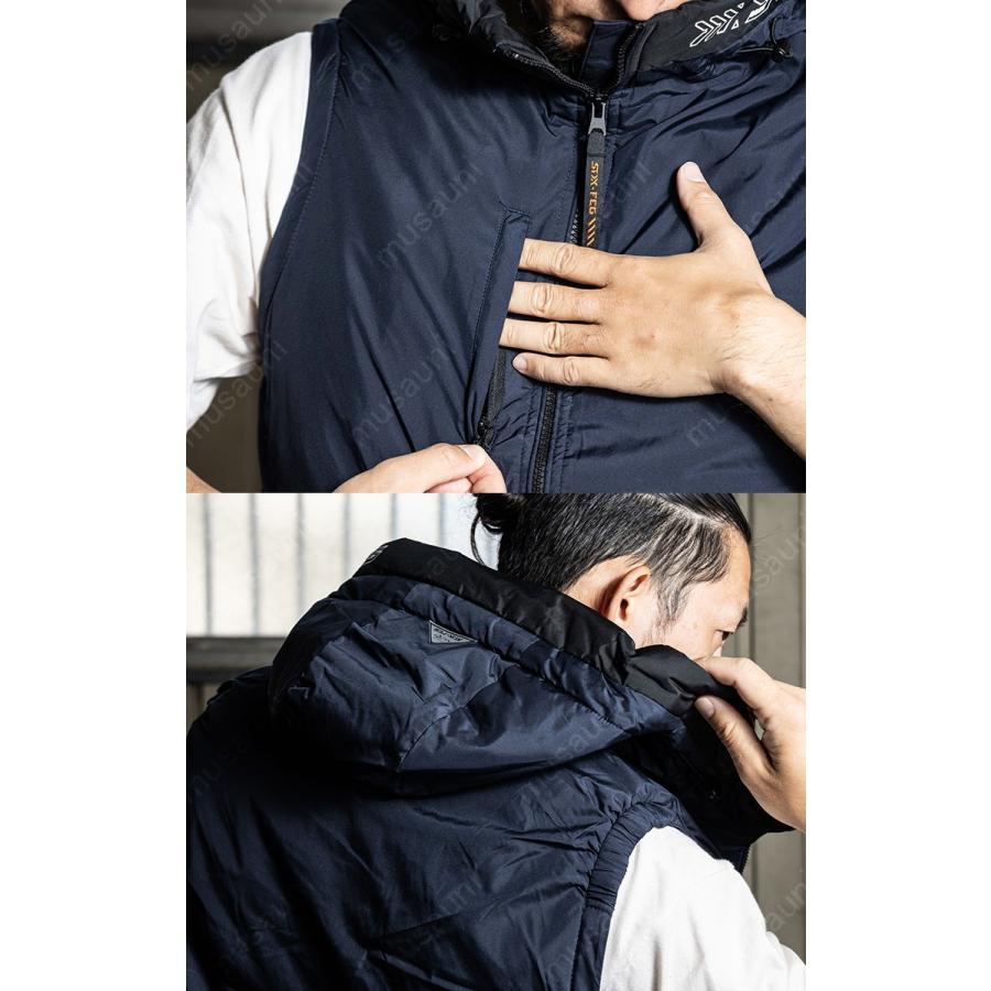 シンメン EPIC HEATフードベスト 03331 S-4L 高機能中綿 耐久撥水 反射