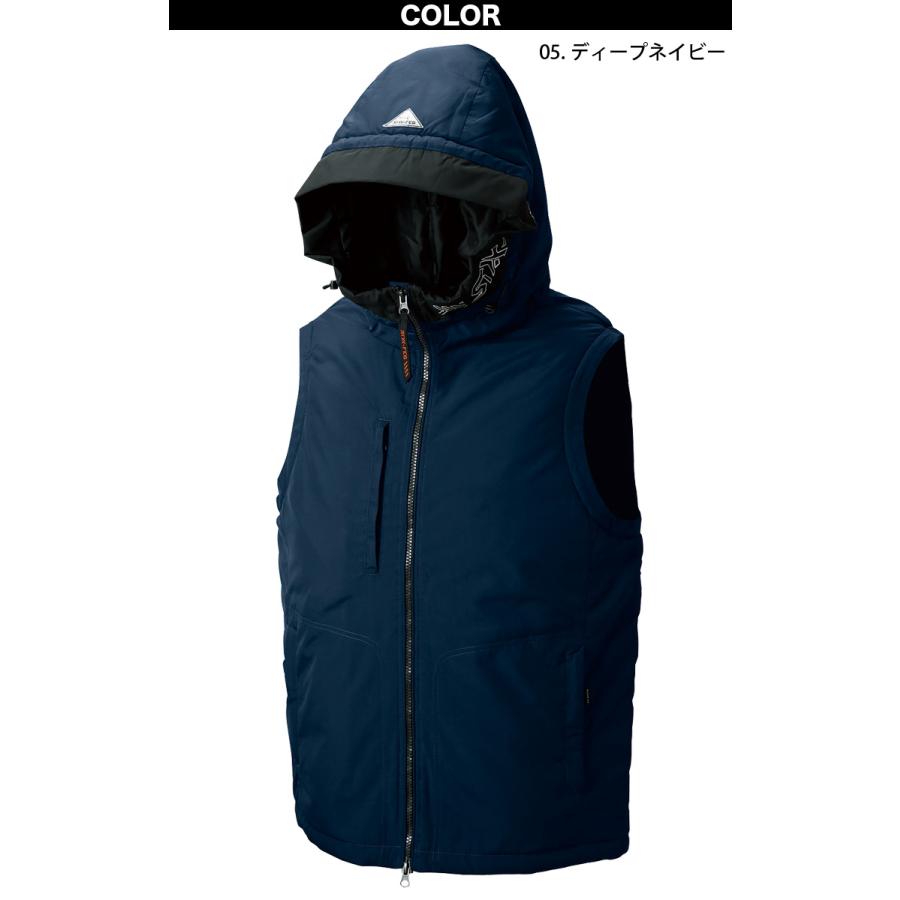 シンメン EPIC HEATフードベスト 03331 S-4L 高機能中綿 耐久撥水 反射