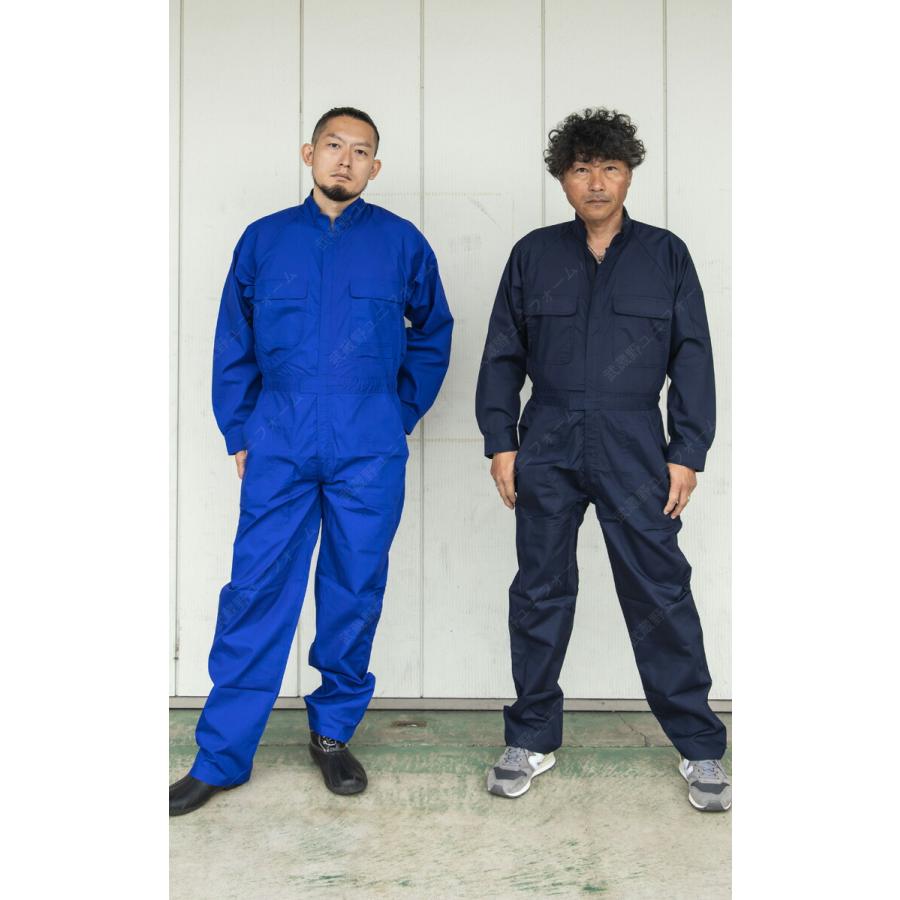 SーAIR シンメン T/C円管服 7160 長袖 オーバーオール つなぎ ポケット