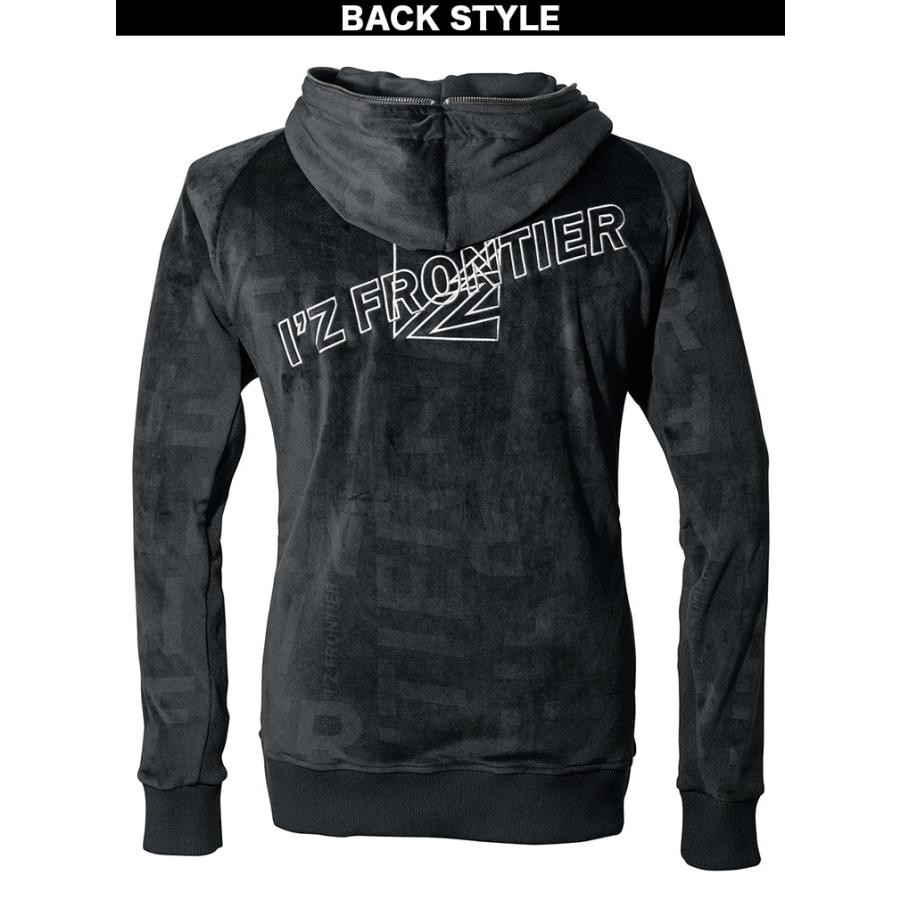 I'Z FRONTIER アイズフロンティア ストレッチベロアフーディッド
