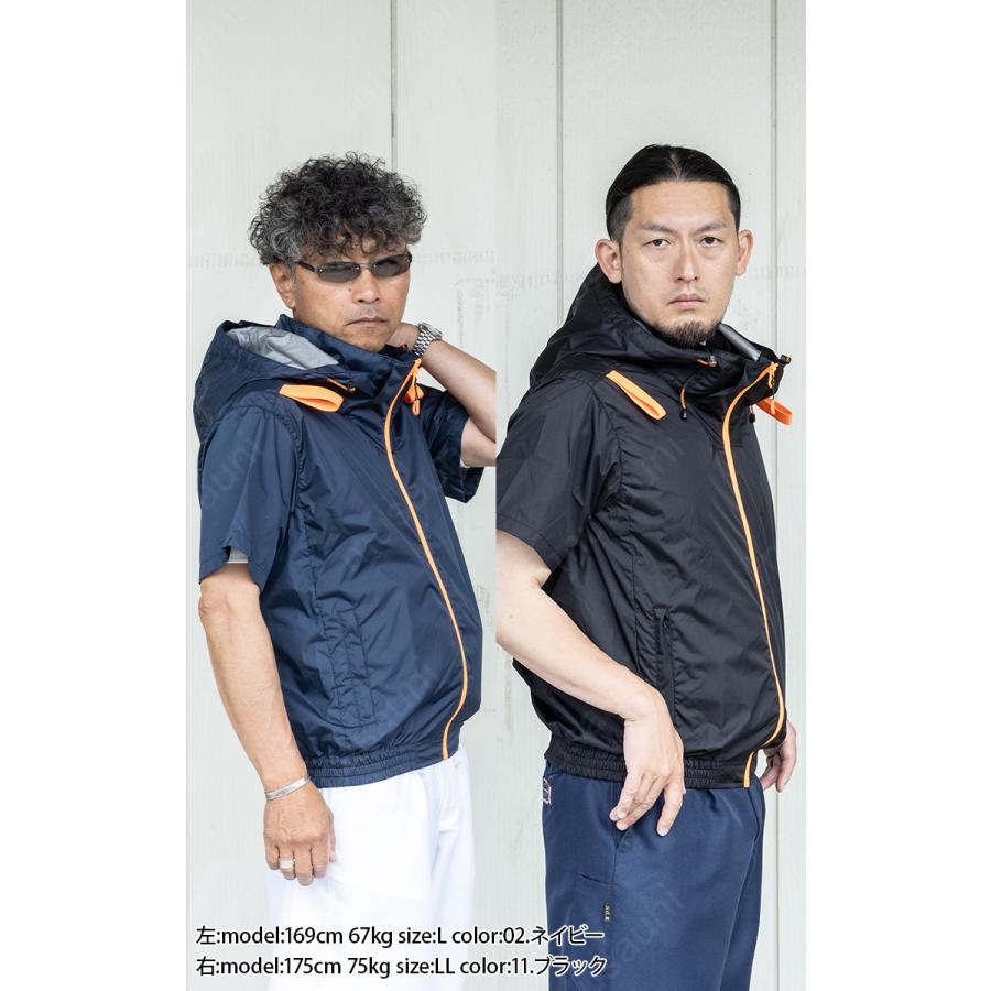 専用 アタックベース The tough 空調風神服 半袖ブルゾン 1145 単品 裏