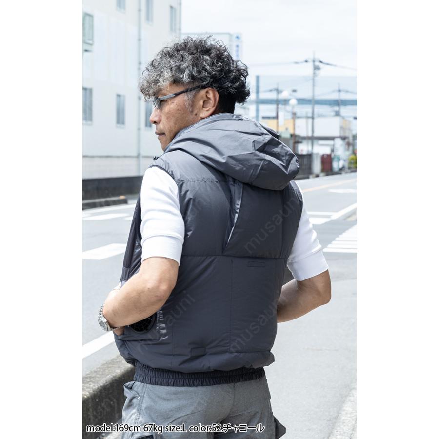 アタックベース The tough 空調風神服 グラフェンベスト 2440 フード