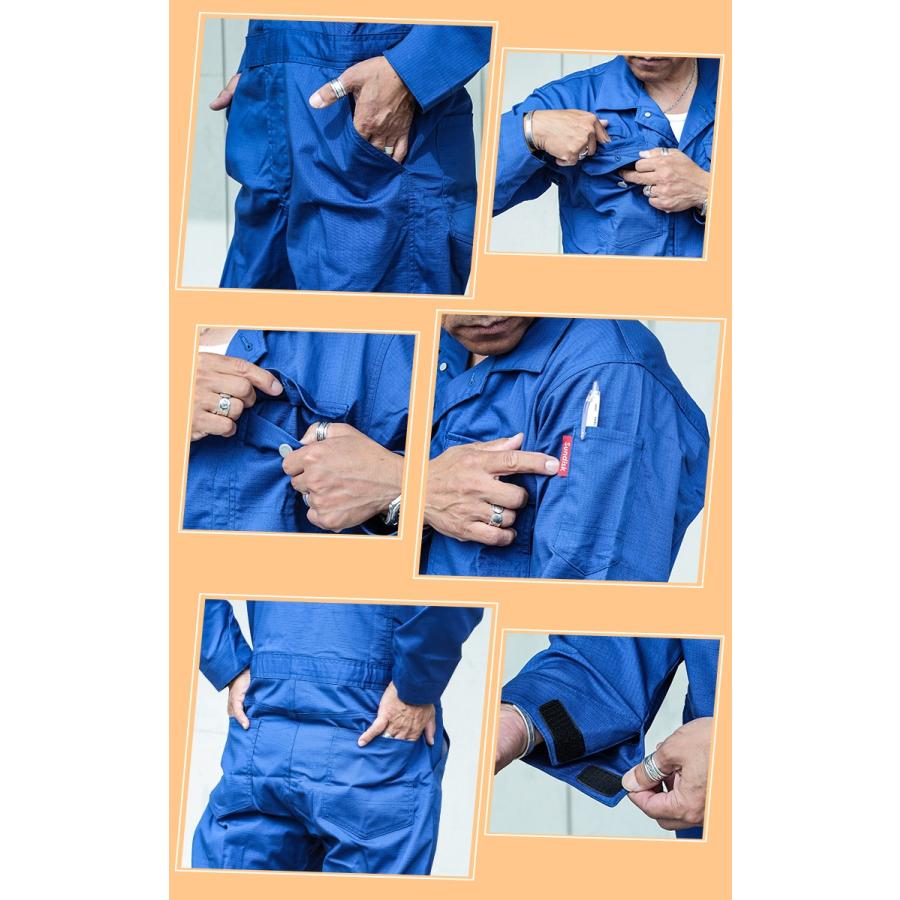 サンディスク SUNDISK 長袖ツナギ SD8300 S〜3L ストレッチリップス