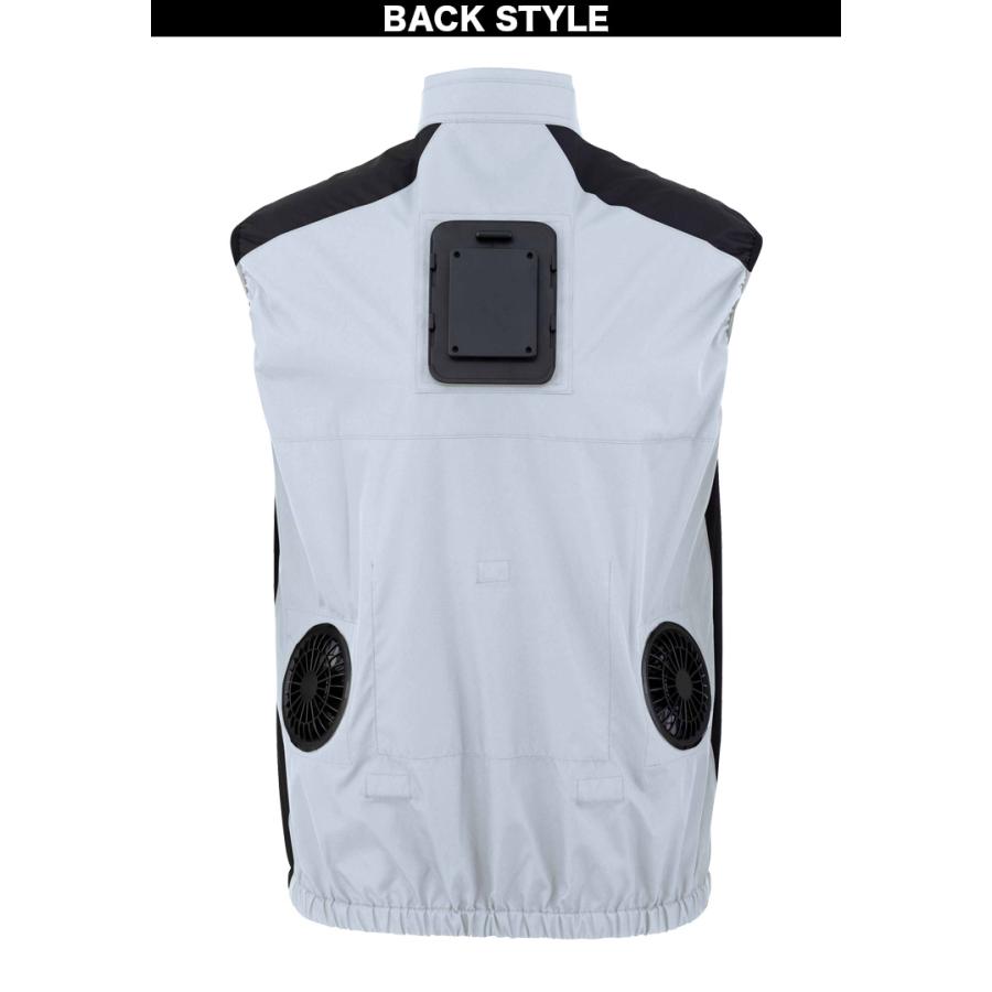 2025年新商品 ビッグボーン 冷蔵服4 ベストタイプ 大型冷却ペルチェデバイス+送風ファン 一体型ウェア TH605 ※バッテリー別売 ペルチェ 送風ファン 大幅性能アップ わずか3秒で冷える冷却プレート 裏チタン加工 洗濯可 春夏 作業服 作業着 熱中症対策 bigborn 2025年新商品 ビッグボーン 冷蔵服4 ベストタイプ 大型冷却ペルチェ