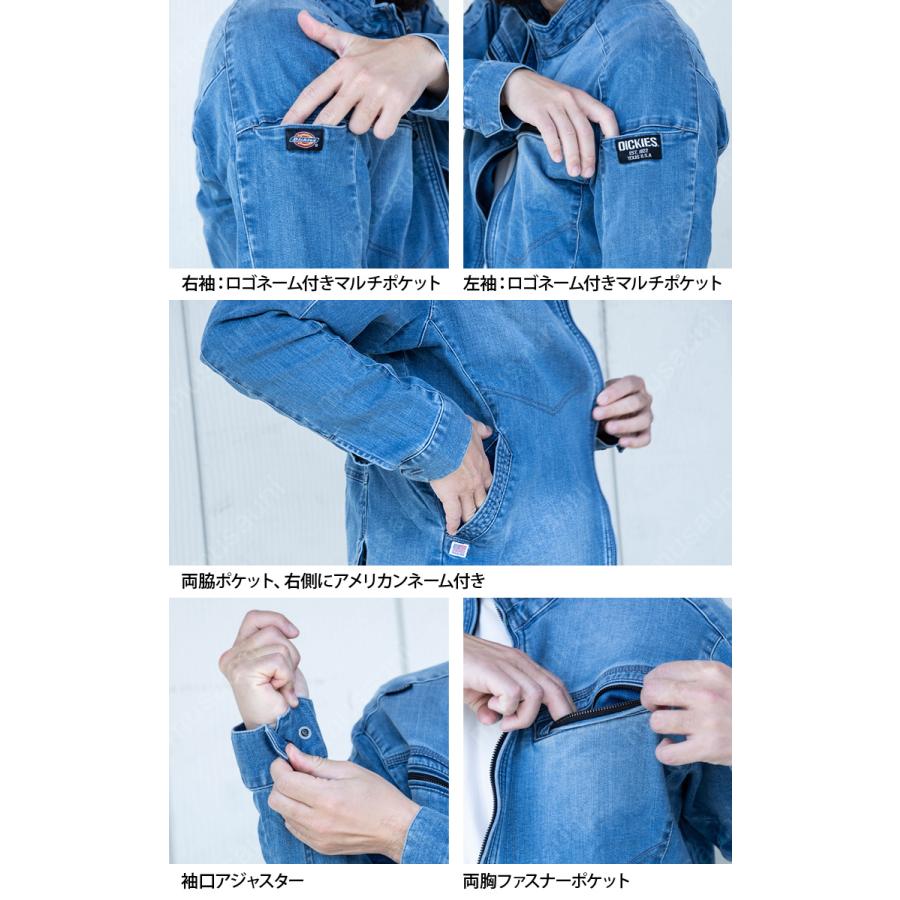 Dickies ディッキーズ デニムジャケット D-2900 XS〜3XL Dickies ディッキーズ デニムジャケット D-2900 XS〜3XL