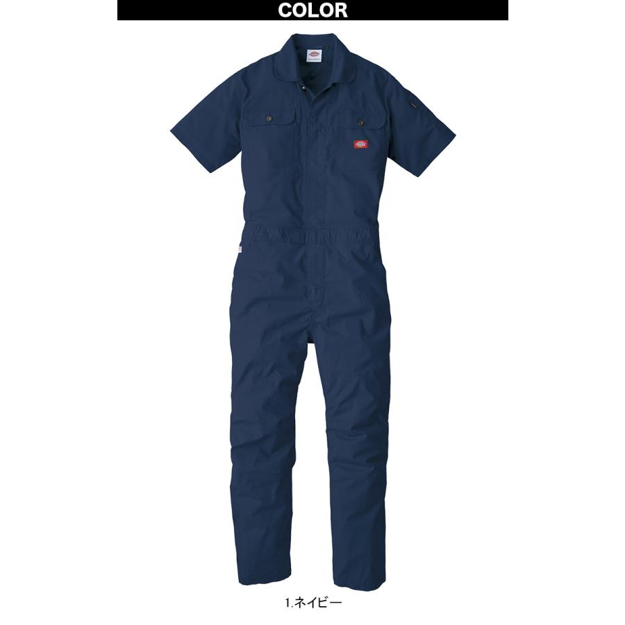 Dickies 薄手&軽量ライトストレッチ半袖つなぎ LLサイズ Dickies（ディッキーズ） ライトストレッチアメリカンテイスト 半袖