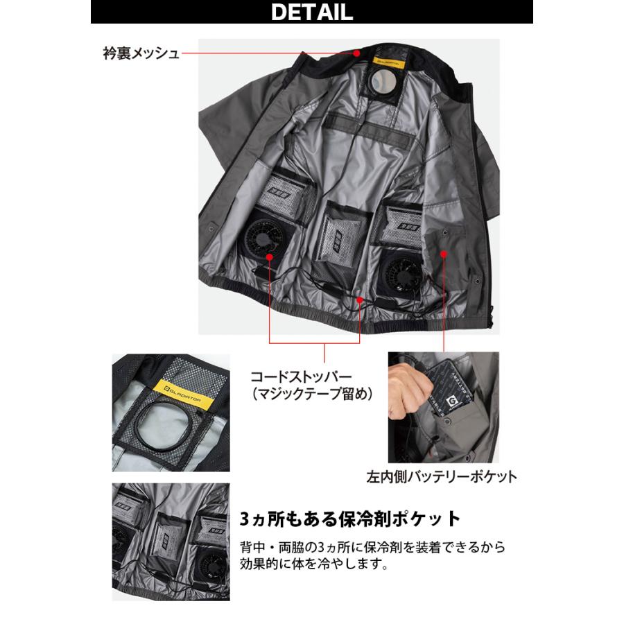空調風神服 コーコス VOLTCOOL 日傘遮熱半袖ブルゾン ペルチェネック 