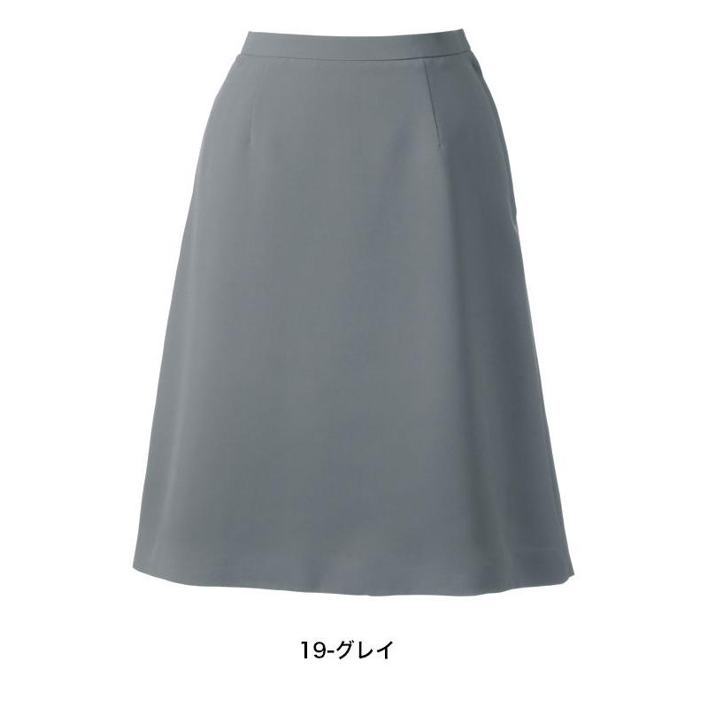 UNILADY Aラインスカート 5号〜19号 U91952 ネイビー ブラック グレイ