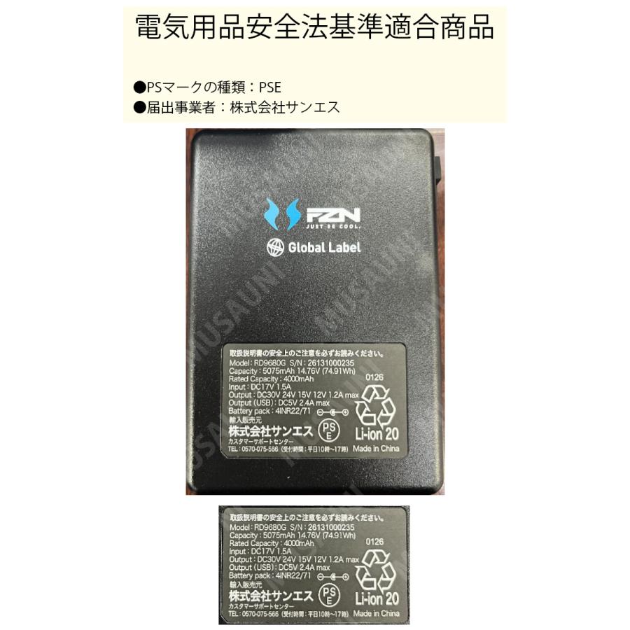 空調風神服 2026年新商品 30V 大風量 105L RD9680G/RD9630H リチウム