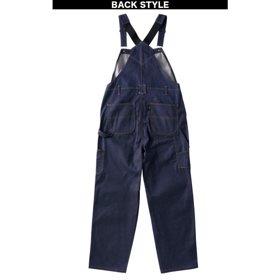 KURE クレヒフク エプロンサロペット 1850 S-LL デニム 綿100