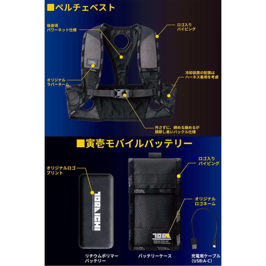 寅壱 ペルチェベストセット 0213-000 トライチ 冷却ベスト 熱中症対策