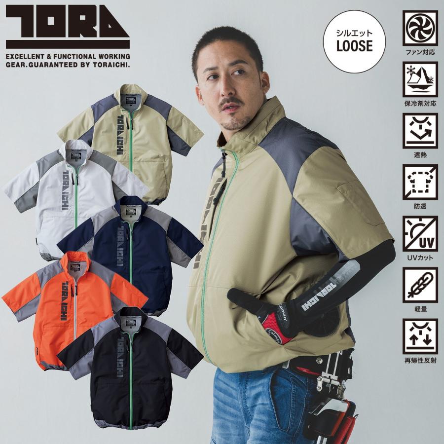 寅壱 2026年新商品 空調服(R) 半袖ジャケット 1084-116 裏アルミ 空調