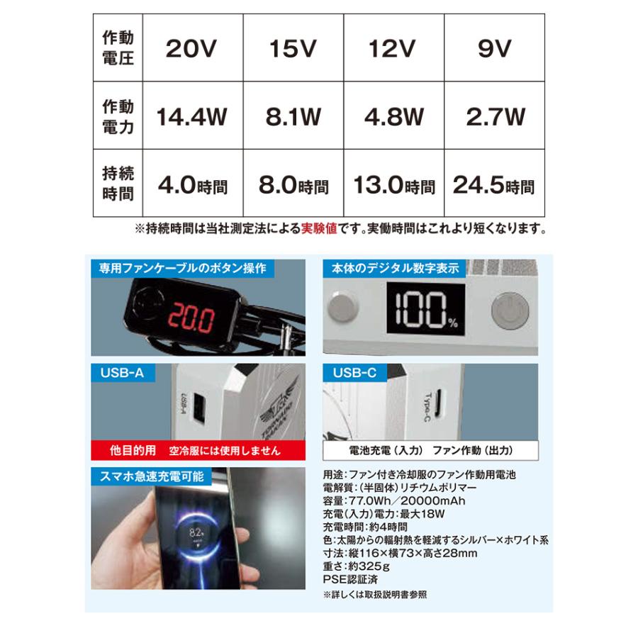 Tornado Rakan FS7 空調服用ファンセット 値下げ相談可 プロ仕様 空調ウェア トルネードラカン ファンセット FS7 日新