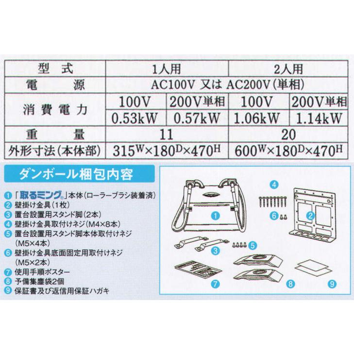 毛髪・塵埃除去機（1人用）100V用　MST76911-100V　サンエス