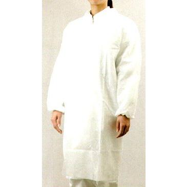 不織布白衣 ジッパータイプ（100枚入り） HAKUI-ZIP 中部物産貿易
