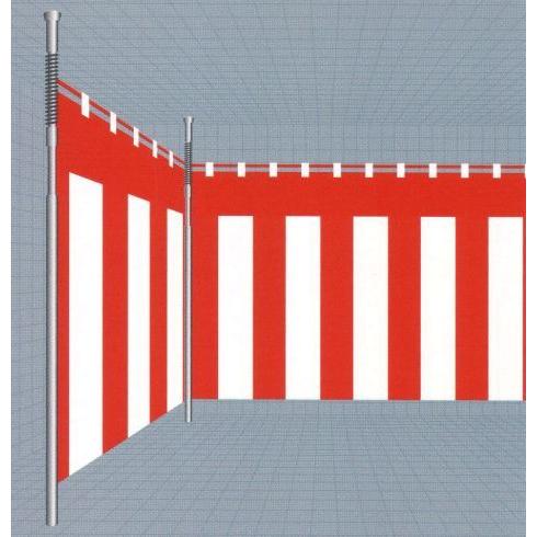 紅白幕 180cm×9m(純綿120本天竺) 28-06 平井旗