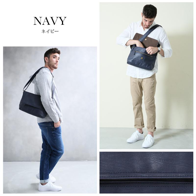 ショルダーバッグ メンズ レディース 通学 レザー メッセンジャー