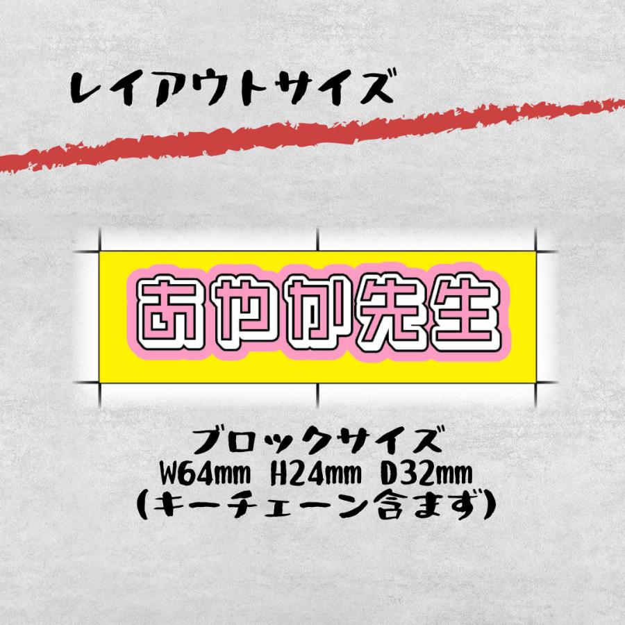 おなまえブロックキーホルダー名前バッグ名入れ 入園 入学 卒園