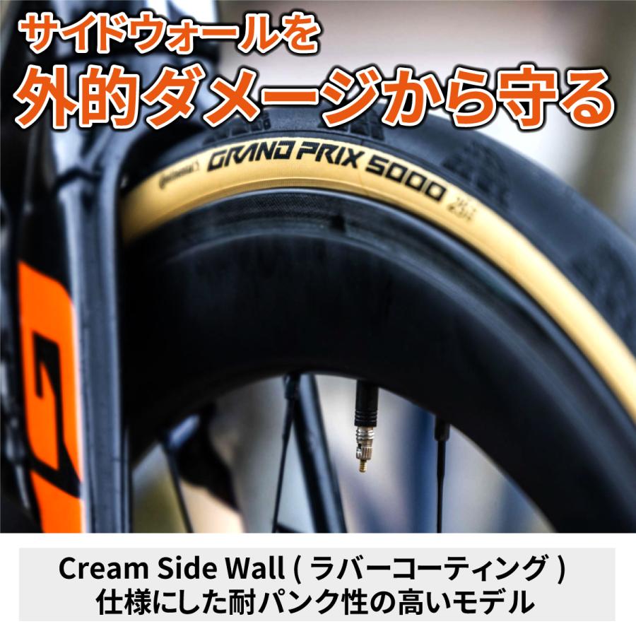 コンチネンタル Continental GRAND PRIX 5000 25c Cream Side コンチネンタル Continental GRAND PRIX 5000 25c Cream Side