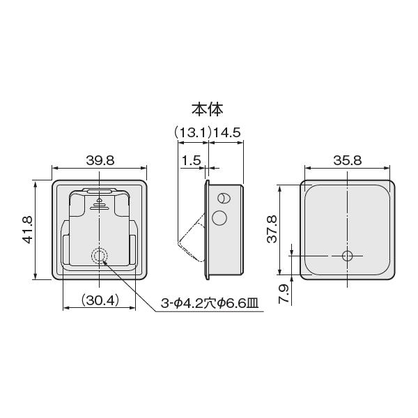 アトムリビンテック　セーフティーストッパー　戸当り　10個入　クロームメッキ　本体のみ　atomliv-264321