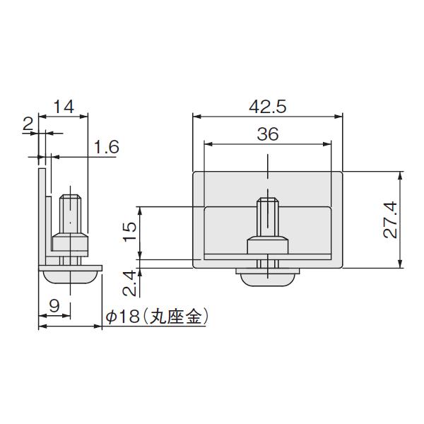 アトムリビンテック　SW-704　上レール用　エンドカバー　カラー3色　40個入