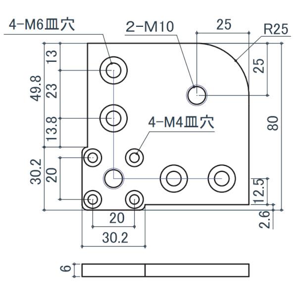 シロクマ Uポール コーナーエンドプレート 三価ブラック 8個入 UE-330-BL｜unimoku｜05