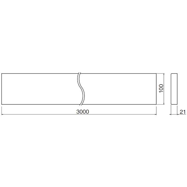 シロクマ　ブラケットベース　3000mm　アイボリ　4枚入　BR-950L-I