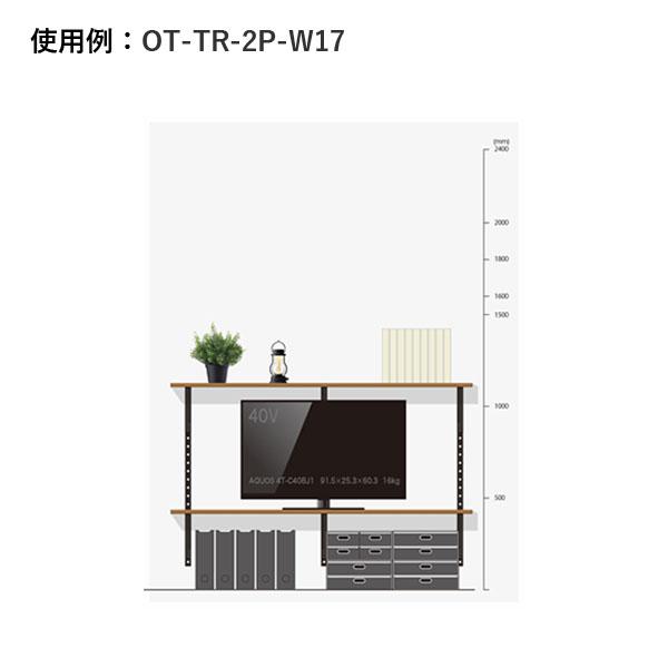 DICデコール CRAFITS 棚レール付オープン棚板セット OT-TR-2P-W17 - 3