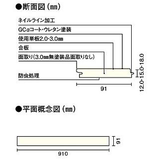 複合フローリング ナラ 3mm 0.5坪入 FG0560J-A ウッドワン フロア材_1