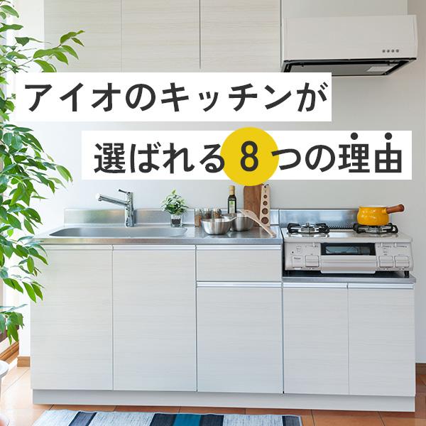 アイオ産業 KW ガス台付流し台 間口1700mm KW-1700SG カラー4色 アイオ産業 KW ガス台付流し台 間口1700mm KW-1700SG カラー4色