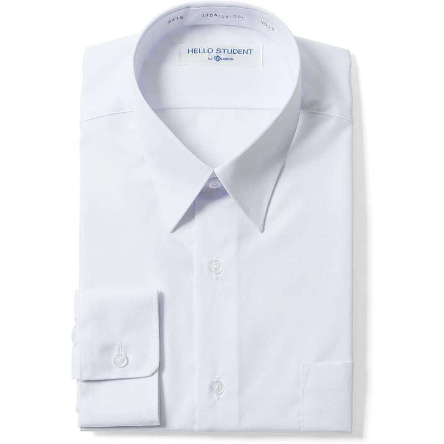 HELLO STUDENT 学生服人気 長袖カッターシャツ 左胸ポケット 学生用 白  