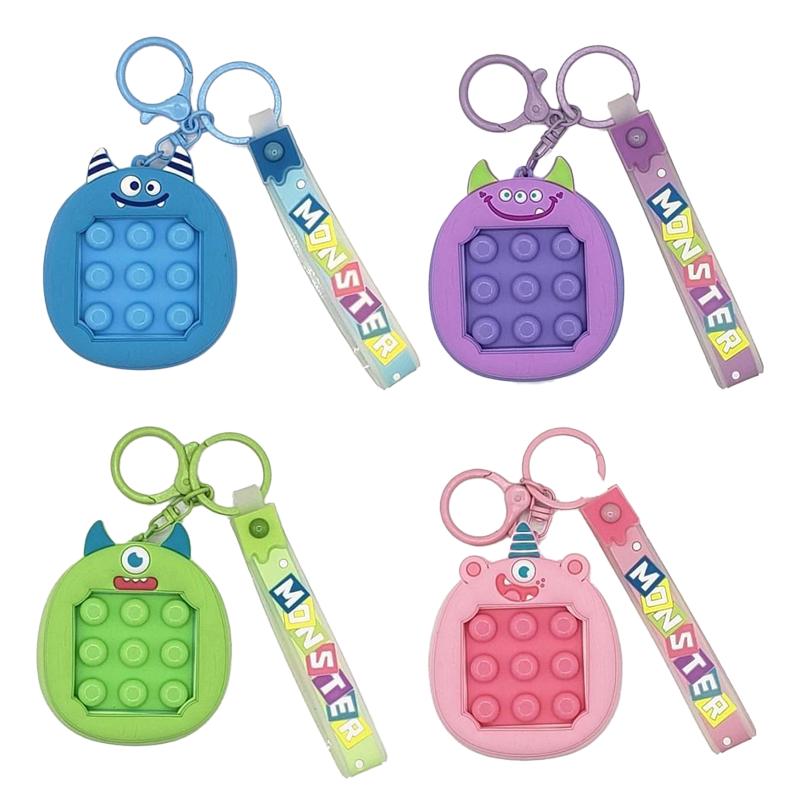 モンスター プッシュ プチプチ キーホルダー かわいい キャラクター