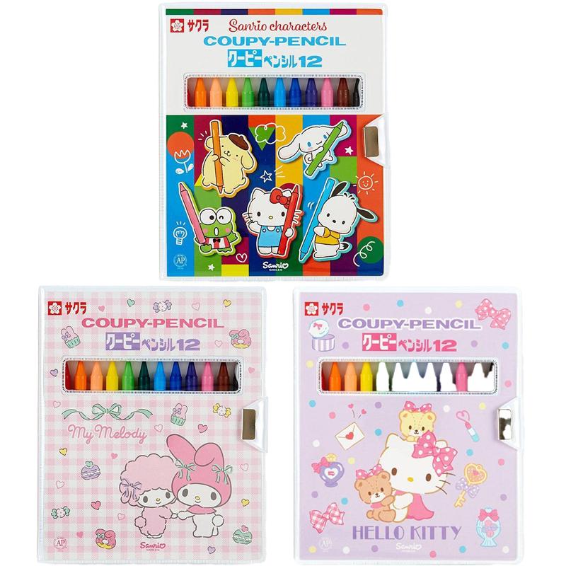 サクラクレパス サンリオ クーピーペンシル12色 さんりお クーピー