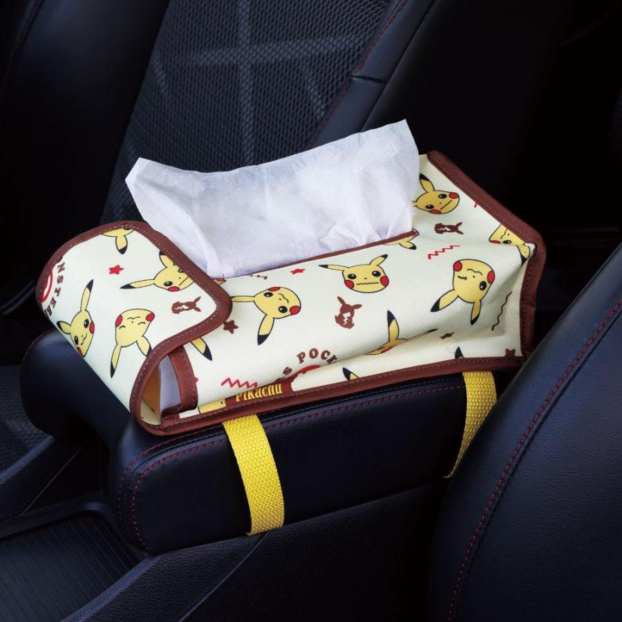 ポケットモンスター ピカチュウ 車用ティッシュボックスカバー