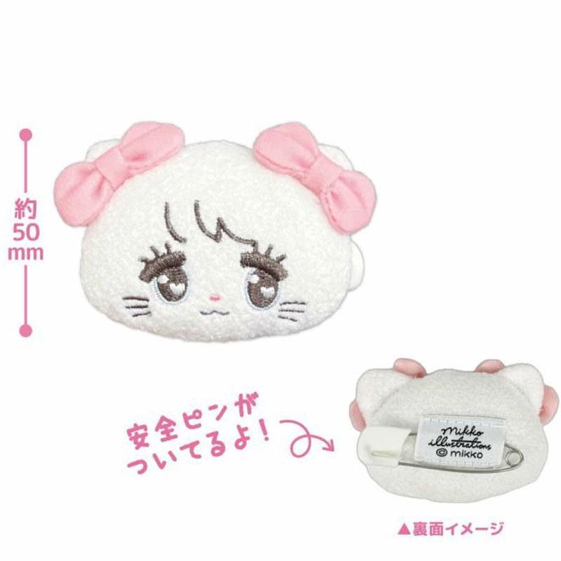 段階的価格変動商品】mikko illustrations ぬいぐるみバッジ ミッコ