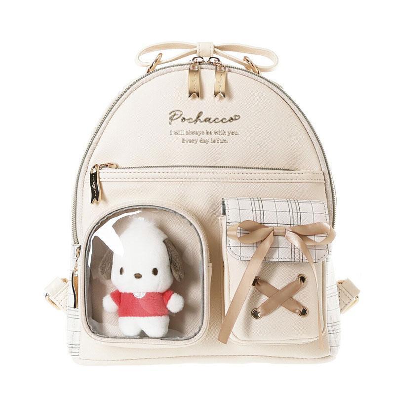 サンリオ　SANRIO　ポチャッコ　ミニリュックぬいぐるみ sanrio（サンリオ） ポチャッコ 2ポケット ぬいぐるみ付きミニ
