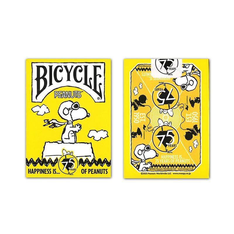 PEANUTS スヌーピー バイスクルトランプ ピーナッツ75周年 63mm×88mm