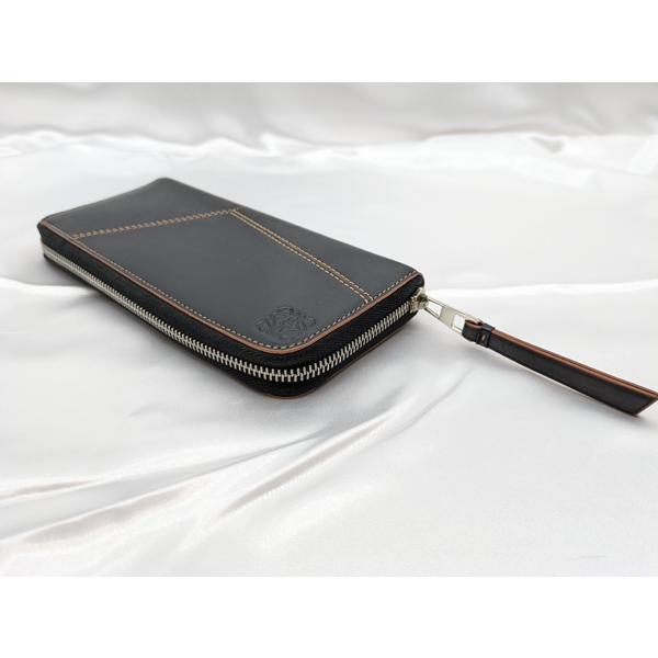 LOEWE】C510U46X03 パズル ステッチ オープン ウォレット☆AB品