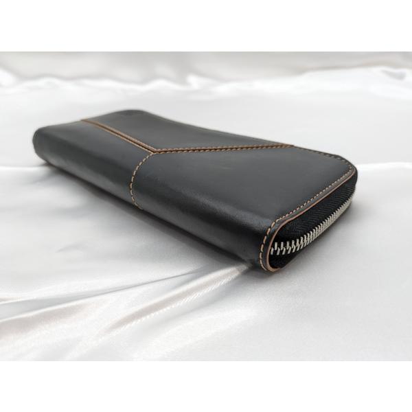 LOEWE】C510U46X03 パズル ステッチ オープン ウォレット☆AB品 